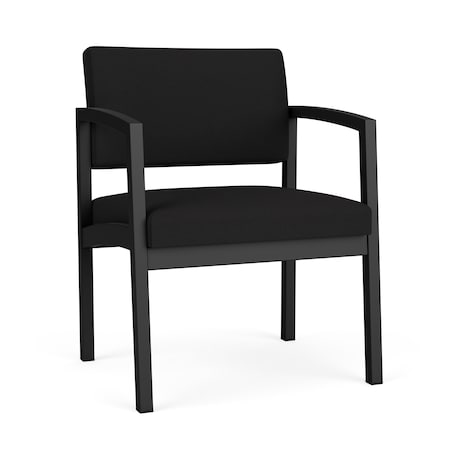 Black/OnyxGuest Chair,24.5W24.5L32H,Open House Solid Color FabricSeat,Lenox SteelSeries